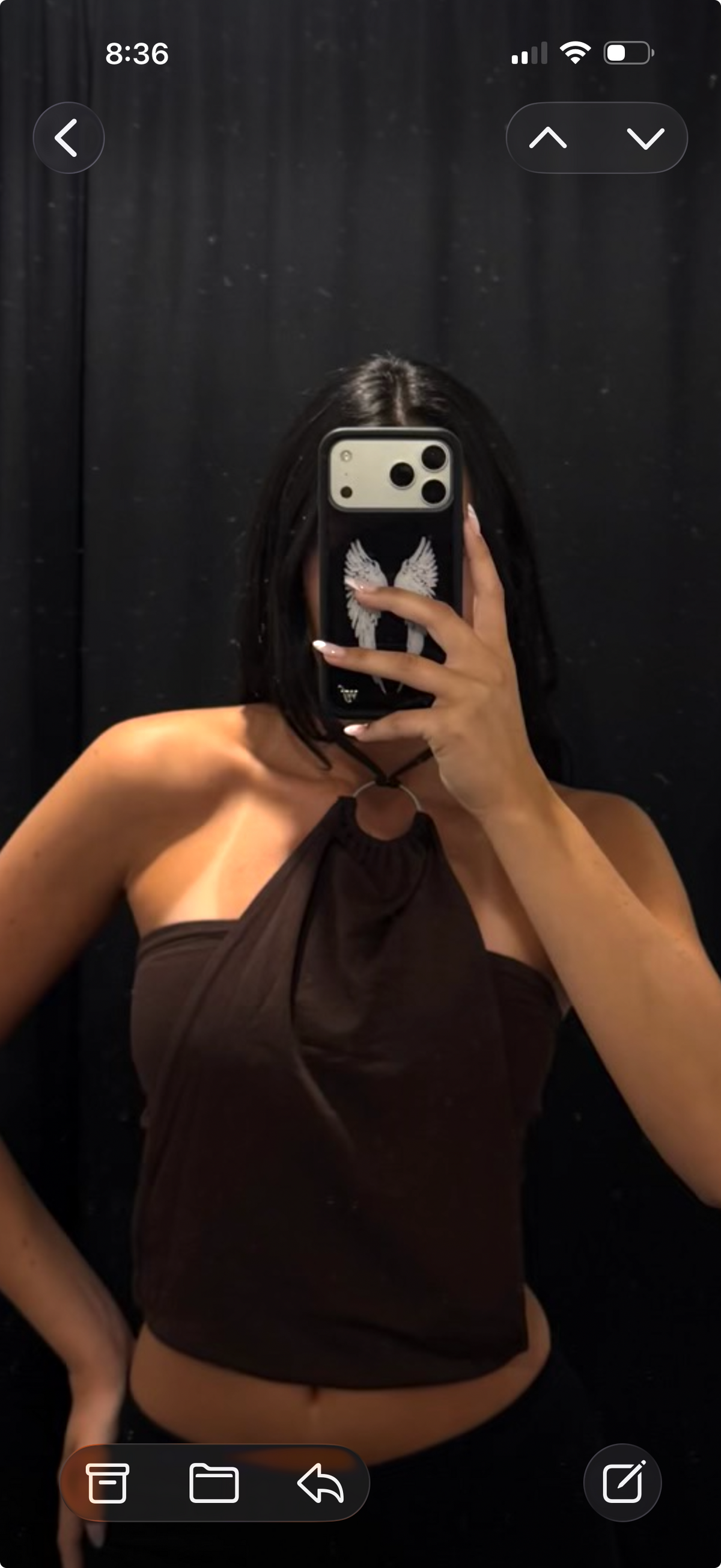 Brown Ring top tube top