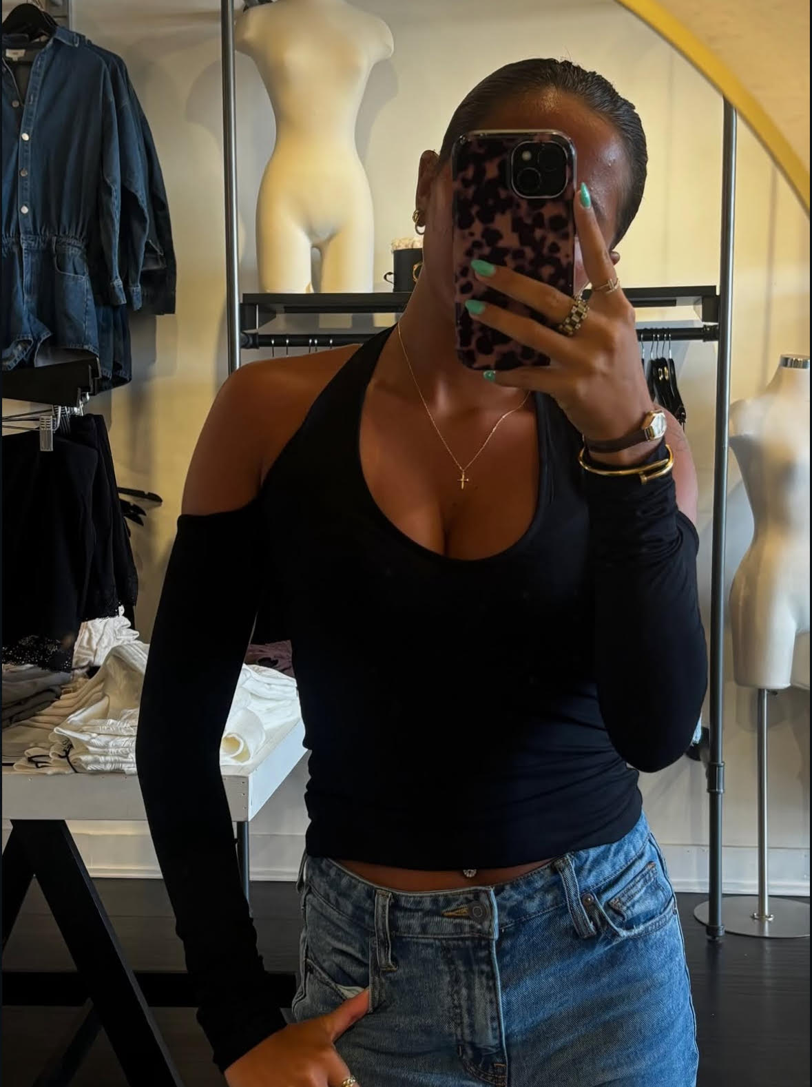 Black Long Sleeve with Cut out