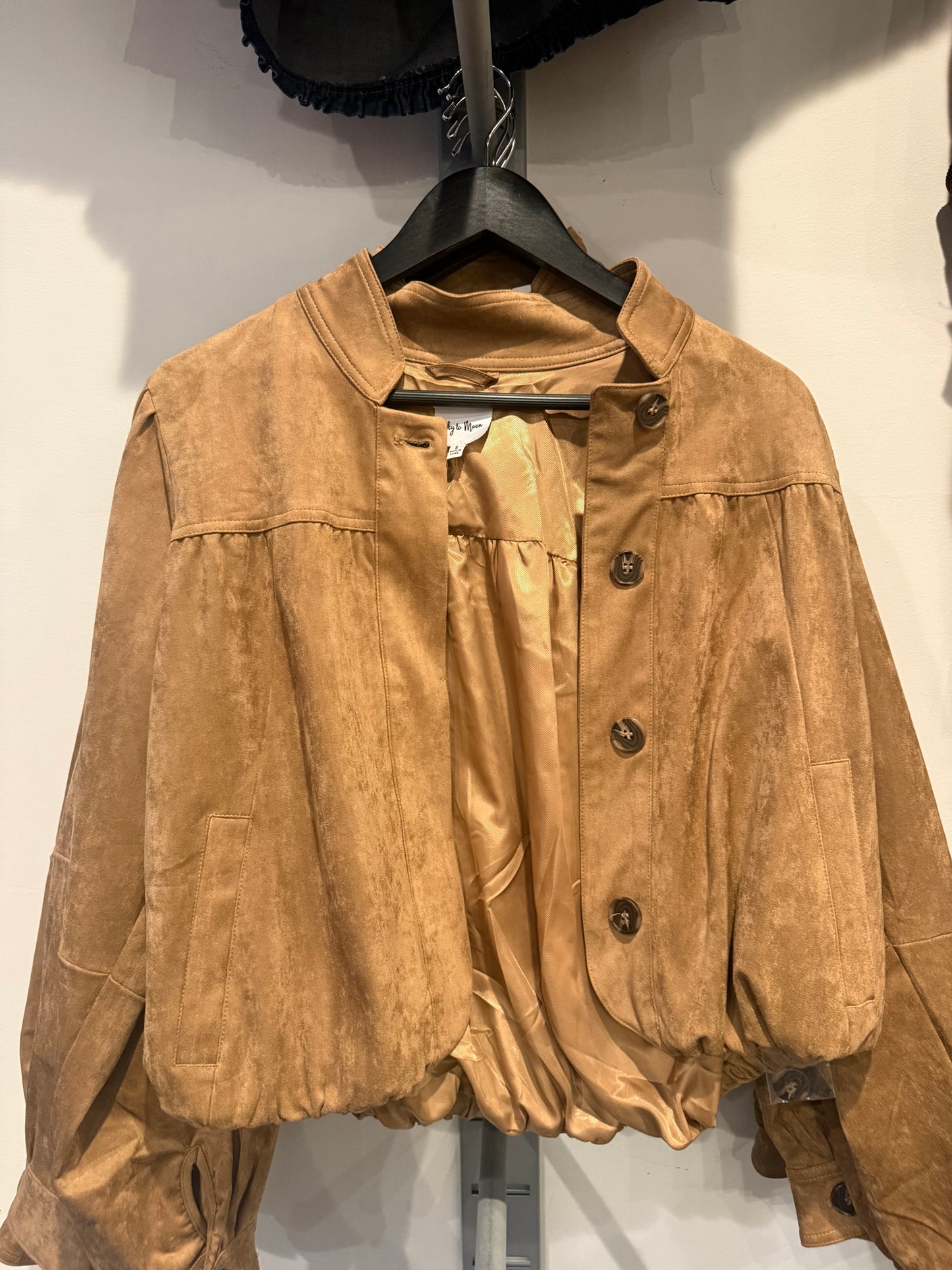 Suede Cropped Jacket