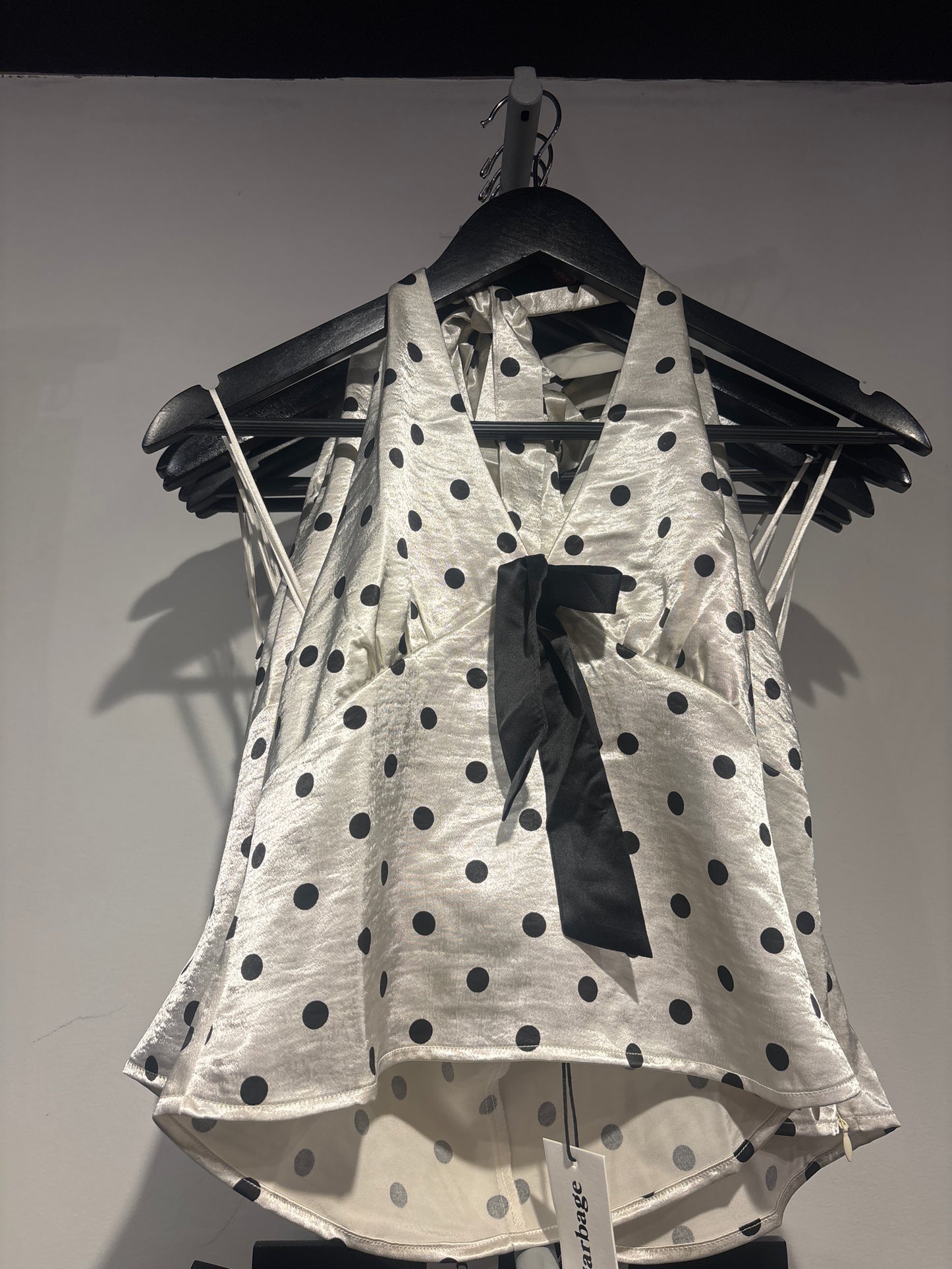 Satin Polka dot top