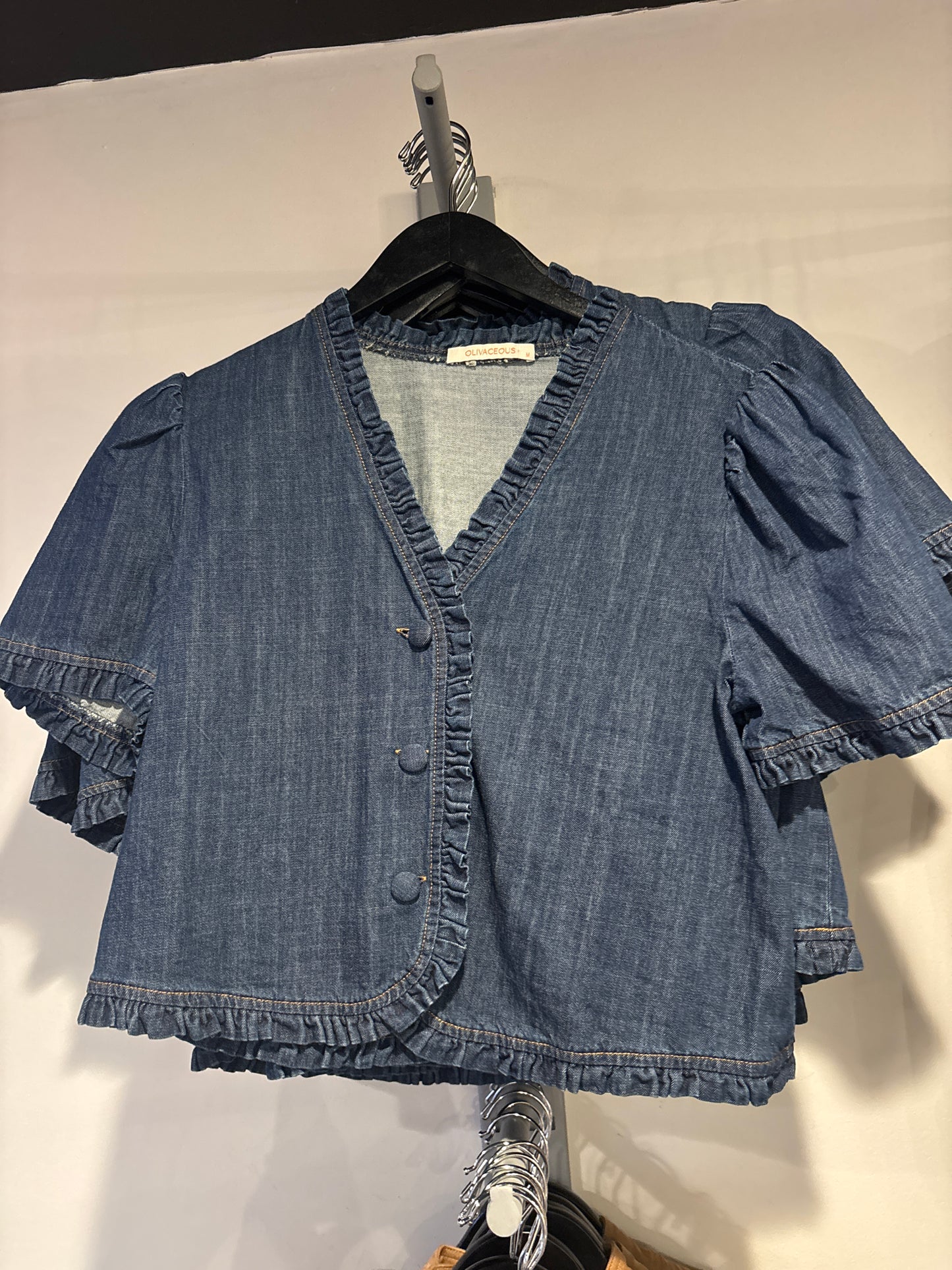 Jean button down