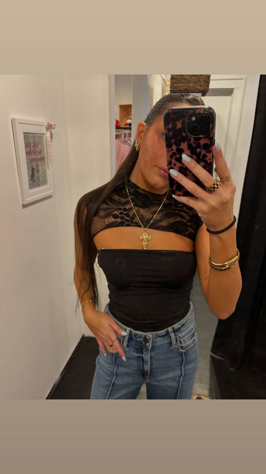 Lace kiss top