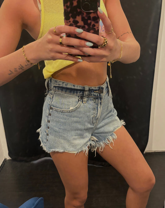Grommet Studded Shorts
