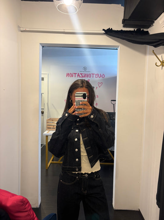 Dark Wash jean set