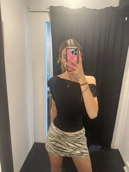zebra kiss skort