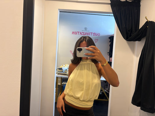 Yellow Halter top