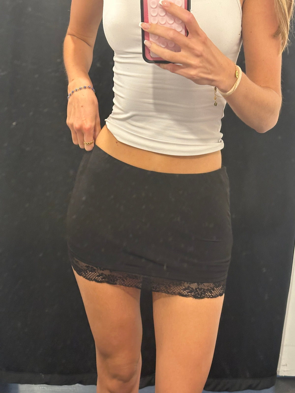 Black Lace Skirt