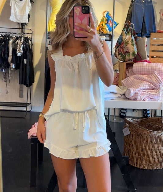 White Babydoll set
