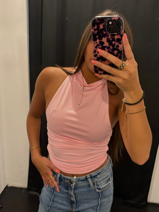 Pink Halter Top