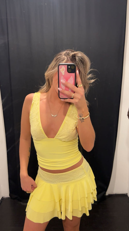 Lemon Lace Cloud Set