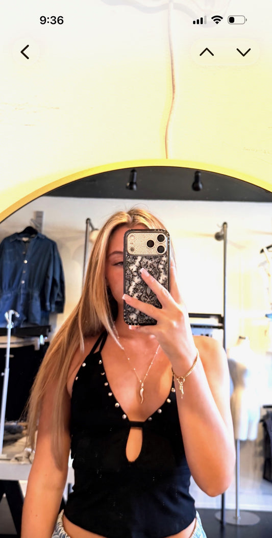Motel Rocks Studded Top