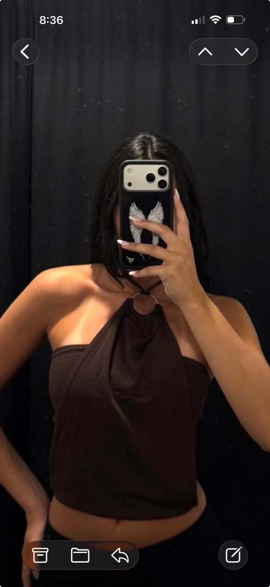 Brown Ring top tube top
